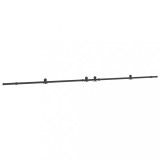 Cumpara ieftin Set feronerie pentru usi glisante, negru, 427 cm, otel