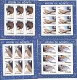 PASARI DE NOAPTE,MINICOLI,1998,NEUZAT,MNH,ROMANIA., Fauna, Nestampilat