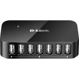 HUB USB 2.0 cu 7 porturi D-Link DUB-H7 cu alimentare la retea