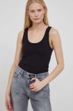 Cumpara ieftin G-Star Raw top femei, culoarea negru