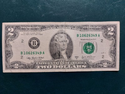 Bancnota 2 dollars 2003 U.S.A. foto