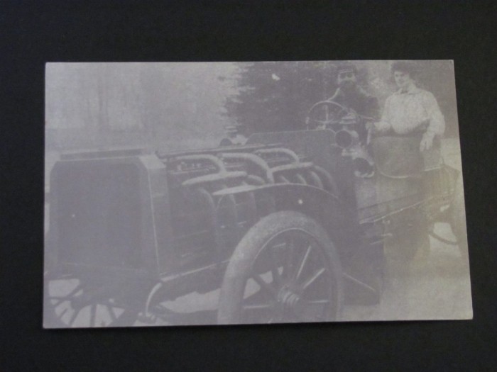 Automobil de Epocă cu Piloți - Carte Poștală Franța ,Necirculată