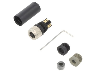 Conector M8 mamă pe cablu IP67 30V foto