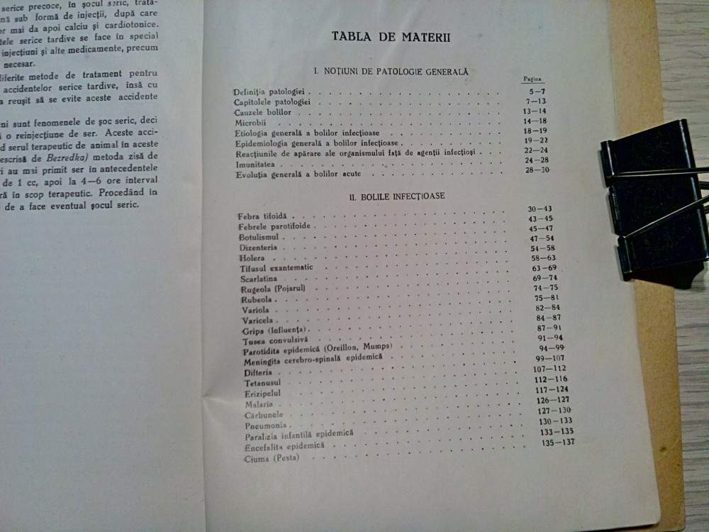 BOLILE INFECTIOASE - Ion Gavrila - Editura "Dacia Traiana", 1945, 156 p.,  Alta editura | Okazii.ro