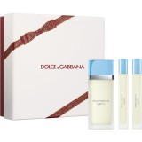 Dolce&amp;Gabbana Light Blue EDT Mini Trio Gift Set set cadou pentru femei