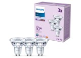 Set 2 Becuri spot PHILIPS LED clasic, alb rece 4000K - GU10, 50W - RESIGILAT