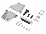 D-Sub HD 44-Pin Tată Drept Lipire pe Cablu Gold Flash