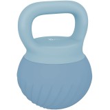 SPORTNOW Kettlebell 8 kg umplut cu nisip metalic și m&acirc;ner antiderapant pentru antrenament 27x20x20 cm Albastru deschis | Aosom Romania