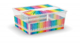 Cutie KIS C Box Arty Colours M, 18L, 34x40x17 cm, cu capac