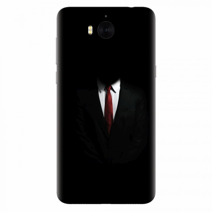 Husa silicon pentru Huawei Y6 2017, Mystery Man In Suit