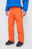 DC pantaloni Banshee culoarea portocaliu