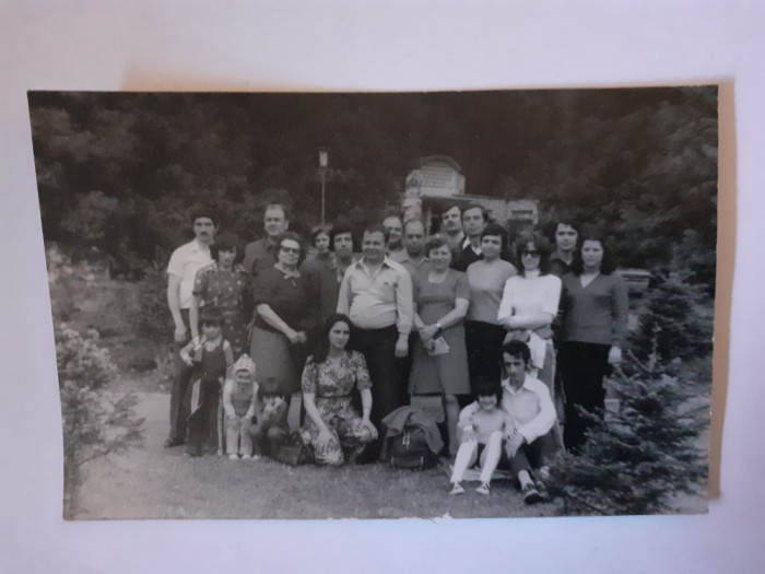 Fotografie dimensiune CP de grup la Borsec județul Harghita &icirc;n 1980