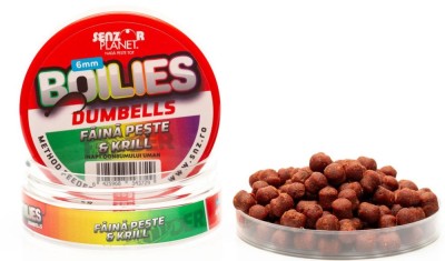 Boilies Dumbells Senzor Method Feeder Pentru Carlig Tare, Faina Peste Krill, 6mm, 40kg foto