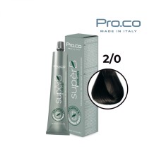Vopsea de par profesionala fara amoniac SUPERB.COLOR 100 ml - Pro.Co - 2/0 MARO INCHIS