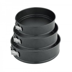 Set 3 Tavi Forme cu Fund Detasabil Tort Prajituri 20/22/24cm DNC36014 foto