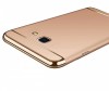 Husa Luxury Gold Samsung Galaxy A5 2017, Protectie 3 in 1, Anti-zgarieturi, PC Dur, Bumper Crom
