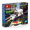 Set constructie pentru copii, Masina blindata cu lumini si sunete Stax, 82 blocuri de constructie si 6 STAX, +6 ani, Open Brick Source