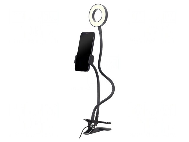 Prindere Selfie Neagră cu Lumină LED 5W