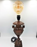 Superba veioza veche din bronz art deco