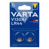 Baterii Alkaline Varta V13GA/LR44, Capacitate 1.5V, Set 2 Bucăți