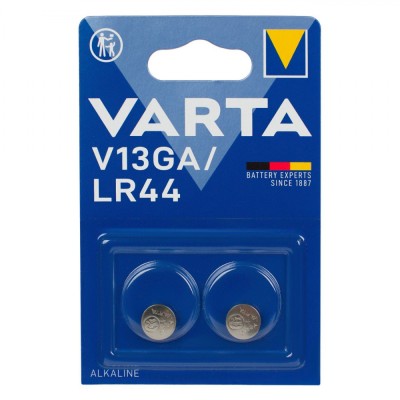 Baterii Alkaline Varta V13GA/LR44, Capacitate 1.5V, Set 2 Bucăți foto