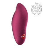 Stimulator Clitoris Charme Fun Factory, 12 Moduri Vibratii, Silicon, USB, Visiniu, 8.4 cm