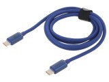 Cablu USB 2.0 USB C 1,2m albastru 100W