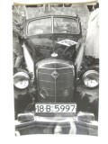 Rară! Fotografie originală 172 x 113 mm din anii 80 cu automobil de epoca participant la Raliul Automobile de Epoca