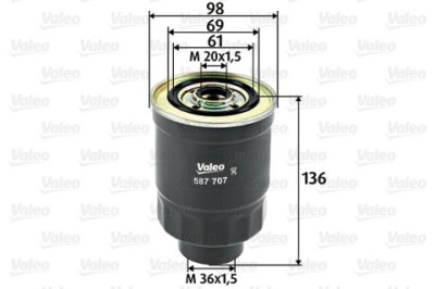 Filtru combustibil VALEO 587707 foto