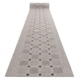 Traversa sisal Floorlux model 20079 argintiu si negru, 200 cm