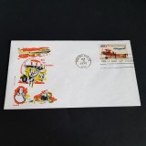 Plic Filatelic 1975 &ndash; 200 Ani Poșta SUA, Prima Zi de Emisiune, Aviație Vintage, America de Nord