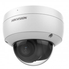 Camera supraveghere IP Hikvision AcuSense DarkFighter lentila 2.8 mm, 4 MP, PoE, IR 30M slot card, microfon  Hikvision DS-2CD2146G2H-ISU SafetyGuard S