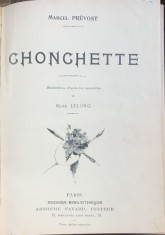 Chonchette (carte in franceza)- Marcel Prevost
