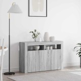 VidaXL Bufet sonoma gri 116 x 30 x 75 cm Lemn compozit