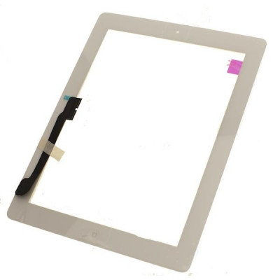 Touchscreen, iPad 3, iPad 4 (2012) A1416, A1430, A1430, A1458, A1459, A1460 White, Complet foto