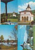 Manastirea Sambata de Sus jud Brasov Fagaras 1975-1978 lot 4 ilustrate intreguri postale mostre unicat avizate oficial pt multiplicare, Necirculata, Printata
