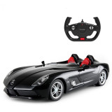 MASINA CU TELECOMANDA MERCEDES-BENZ SLR NEAGRA SCARA 1 LA 12 SuperHeroes ToysZone, Rastar