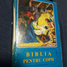 Biblia pentru copii,Povestiri biblice cu ilustratii,interior cu file stare f.bun