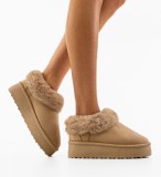 Cumpara ieftin Cizme tip Ug Jaden Beige