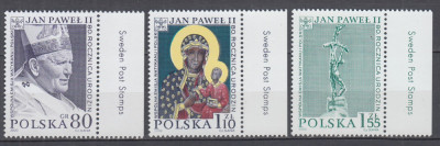 POLONIA 2000 PAPA IOAN PAUL II ANIVERSAREA A 80 ANI SERIE MNH foto