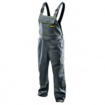 Pantaloni de lucru Topmaster Professional, cu pieptar gri, marimea L