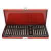 Trusa biti torx, hex si spline, chei imbus, adaptor 1 2 si 3 8 , 40 piese, rosie, Dactylion