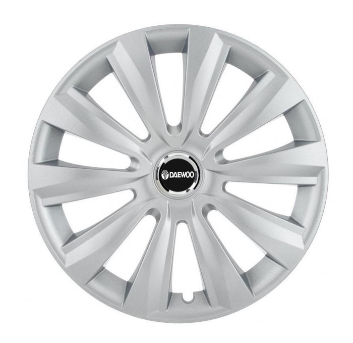 Set 4 Capace Roti, potrivite jantelor de R16, pentru Daewoo, model delta cromat