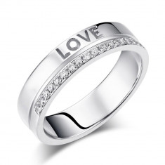 Inel Borealy Aur Alb 14 K Natural Diamond Women s Style Love foto