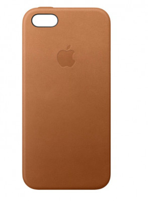 Husa Originala iPhone SE 2020 Leather Case Brown foto