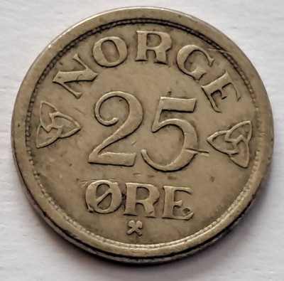 Norvegia, 25 Ore 1957 foto