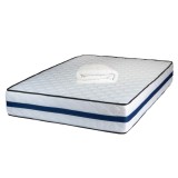 Set Saltea ortopedica, Tulip Super Lux Comfort, 160x200x30cm, fermitate tare, cu plasa de arcuri tip Bonell, sistem de aerisire banda Spaceair, Saltsi