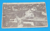 Carte Postala anii 1930 SPRIJINITI AVIATIA - IASII DIN AVION - Teatrul National, Circulata, Sinaia, Printata