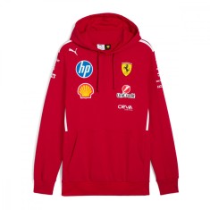 Ferrari hanorac de barba?i cu gluga official Teamline Replica F1 Team 2025 - L foto