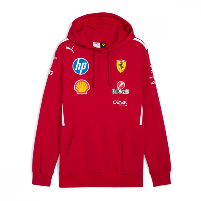 Ferrari hanorac cu glugă pentru copii official Teamline Replica F1 Team 2025 - 128 cm (dětsk&eacute;)